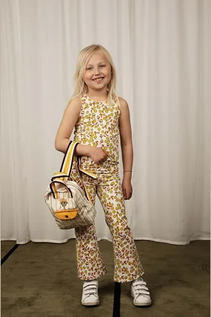 Mini Rodini Dětské kalhoty Flowers barva, vzorované