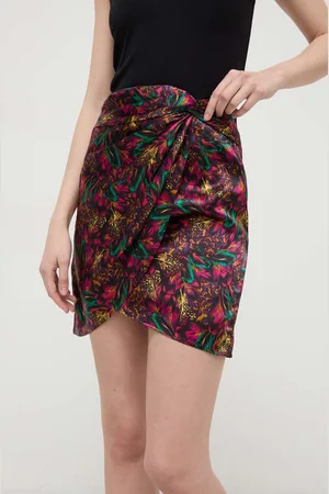 The Kooples Hedvábná sukně mini, FJUP28011K