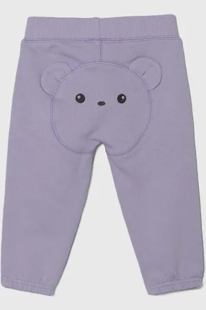 Benetton Kojenecké bavlněné tepláky barva, s aplikací