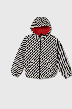Tommy Hilfiger Dětská bunda tmavomodrá barva