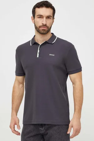 HUGO BOSS Bavlněné polo tričko barva, 50512742