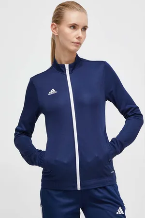 adidas Tréninková mikina Entrada 22 tmavomodrá barva, s aplikací, H57528