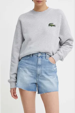 Pepe Jeans Džínové šortky A-LINE SHORT UHW dámské, hladké, high waist, PL801112RH3