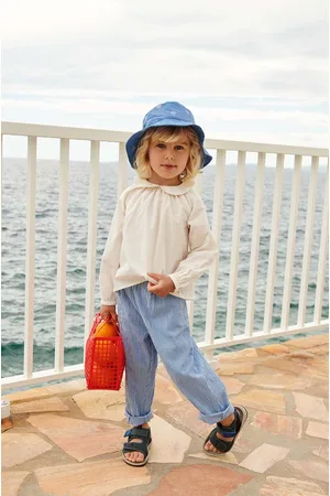 Liewood Dětské bavlněné kalhoty Birger Seersucker Check Pants vzorované