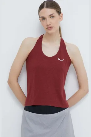 Salewa Sportovní top Lavaredo Hemp dámský, vínová barva, 00-0000028369