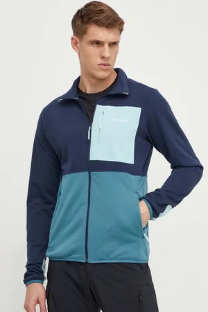 Columbia Sportovní mikina Hike tmavomodrá barva, 2057431