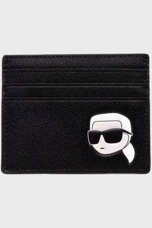 Karl Lagerfeld Kožené pouzdro na karty barva