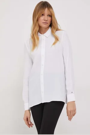 Tommy Hilfiger Košile dámská, barva, relaxed, s klasickým límcem, WW0WW40535