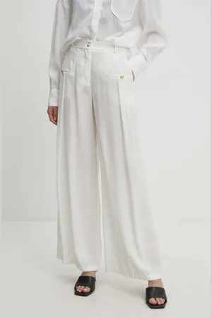 ANSWEAR Kalhoty dámské, barva, jednoduché, high waist