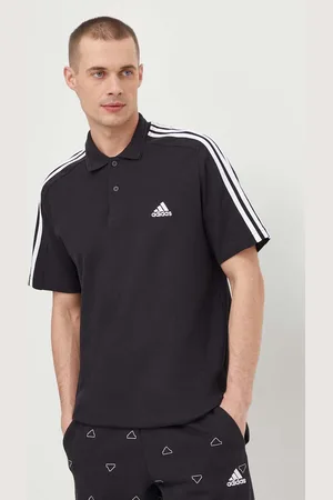 adidas Bavlněné polo tričko barva, s aplikací, IC9310