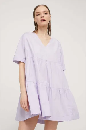Tommy Hilfiger Bavlněné šaty barva, mini, DW0DW17948