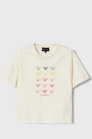 Emporio Armani Dětské bavlněné tričko barva