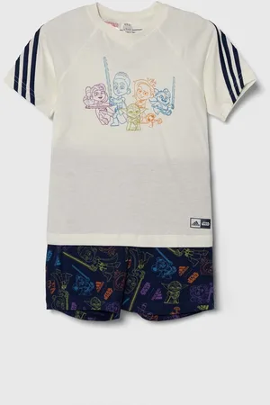 adidas Dětská bavlněná souprava barva
