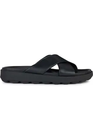 Geox Kožené pantofle U SPHERICA EC6 pánské, barva, U45GWB 00085 C9999