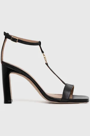 HUGO BOSS Kožené sandály Rose barva, 50516203