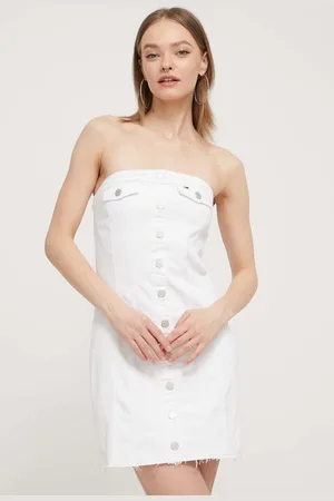 Tommy Hilfiger Džínové šaty barva, mini, DW0DW18118