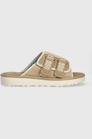 UGG Semišové pantofle Goldencoast Strap Slide pánské, barva, 1142730