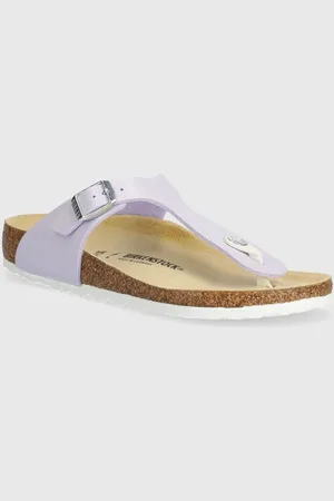 Birkenstock Dětské žabky Gizeh K BF Shiny Lizard barva
