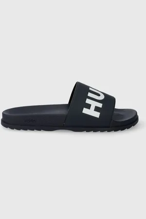 HUGO BOSS Pantofle Match pánské, tmavomodrá barva, 50498352