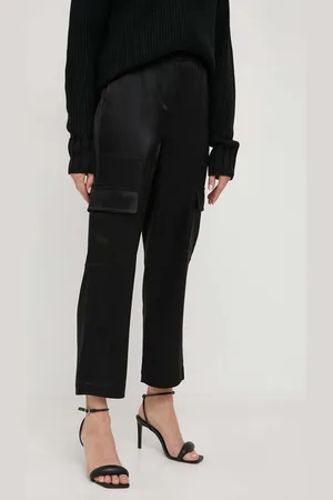 Michael Kors Kalhoty dámské, barva, jednoduché, high waist