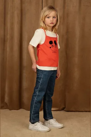 Mini Rodini Dětské bavlněné tričko barva, s potiskem