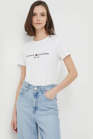 Tommy Hilfiger Bavlněné tričko barva, WW0WW31999