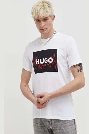 HUGO BOSS Bavlněné tričko barva, s potiskem, 50506989