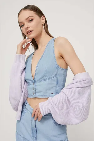 Tommy Hilfiger Džínový top DW0DW17799
