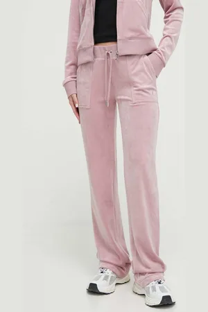 Juicy Couture Velurové teplákové kalhoty barva