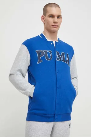 PUMA Mikina SQUAD pánská, tmavomodrá barva, s aplikací, 678971