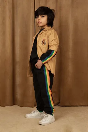 Mini Rodini Dětské bavlněné tepláky barva