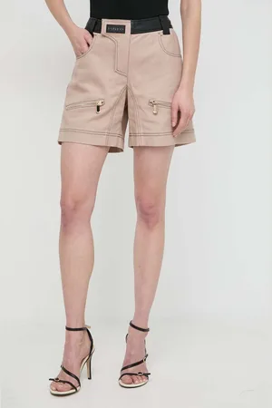 Pinko Džínové šortky dámské, barva, vzorované, high waist, 103029.A1NH