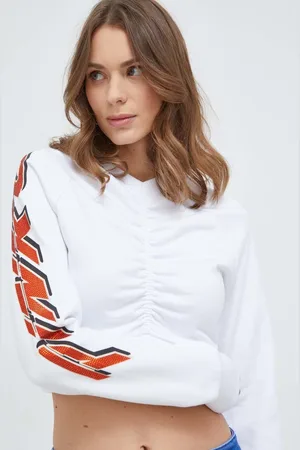 Pinko Bavlněná mikina dámská, barva, s potiskem, 103259.A1QG