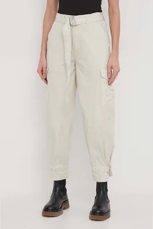 DKNY Kalhoty dámské, barva, kapsáče, high waist, E3KK0VDZ