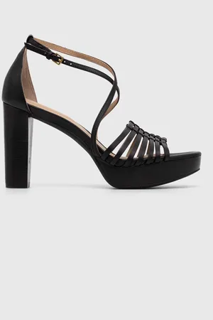 Ralph Lauren Kožené sandály Shelby barva, 8029200000000000