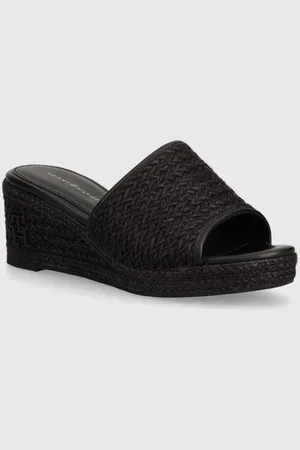 Tommy Hilfiger Pantofle TH ROPE WEDGE SANDAL dámské, barva, na klínku, FW0FW07927