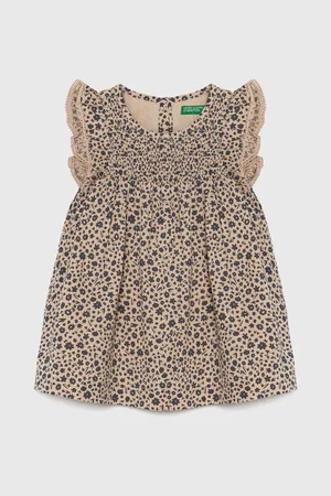 Benetton Dívčí šaty barva, mini