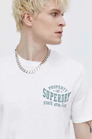 Superdry Bavlněné tričko barva, s potiskem