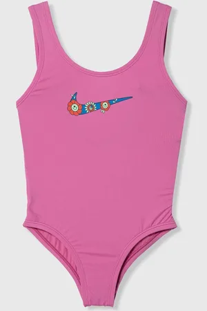 Nike Jednodílné dětské plavky MULTI LOGO barva