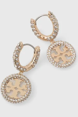 Tory Burch Náušnice Miller Pave Huggie 157229.783