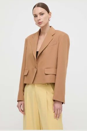 Max Mara Sako s příměsí lnu barva, 2415041062600