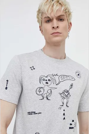 Desigual Bavlněné tričko JAVIER barva, 24SMTK43