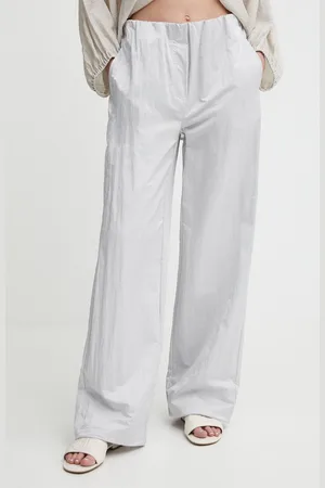 Calvin Klein Kalhoty dámské, barva, jednoduché, high waist, J20J223122