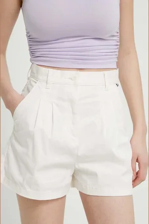 Tommy Hilfiger Kraťasy dámské, barva, hladké, high waist, DW0DW17775