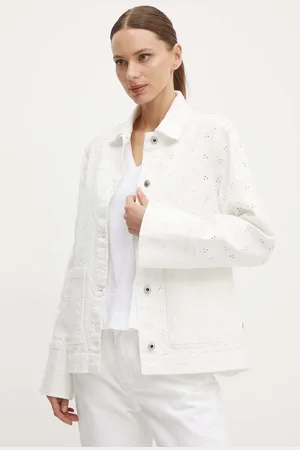 Pepe Jeans Džínová bunda ANNY ANGLAISE dámská, barva, přechodná, PL402383