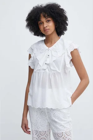 Pepe Jeans Bavlněná halenka DOROTEA dámská, barva, hladká, PL304815