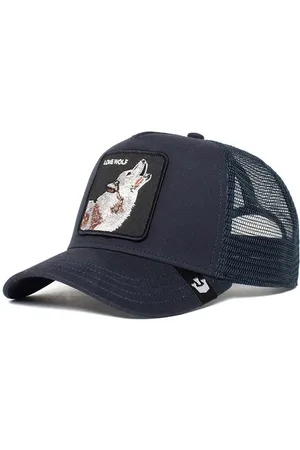 Goorin Bros. Čepice The Lone Wolf tmavomodrá barva, s aplikací, 101-0389