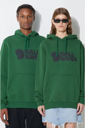 Fjällräven Bavlněná mikina Logo Hoodie barva, s kapucí, s potiskem, 84144