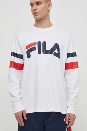Fila Bavlněné tričko s dlouhým rukávem Luohe barva, s potiskem, FAM0669