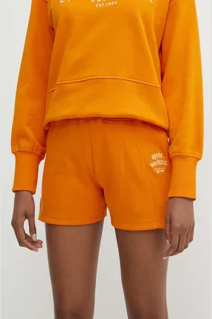 Casall Bavlněné šortky barva, s aplikací, high waist